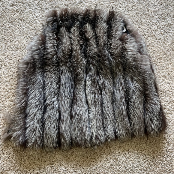 GENUINE SILVER FOX FUR VEST. SIZE M - Picture 6 of 6